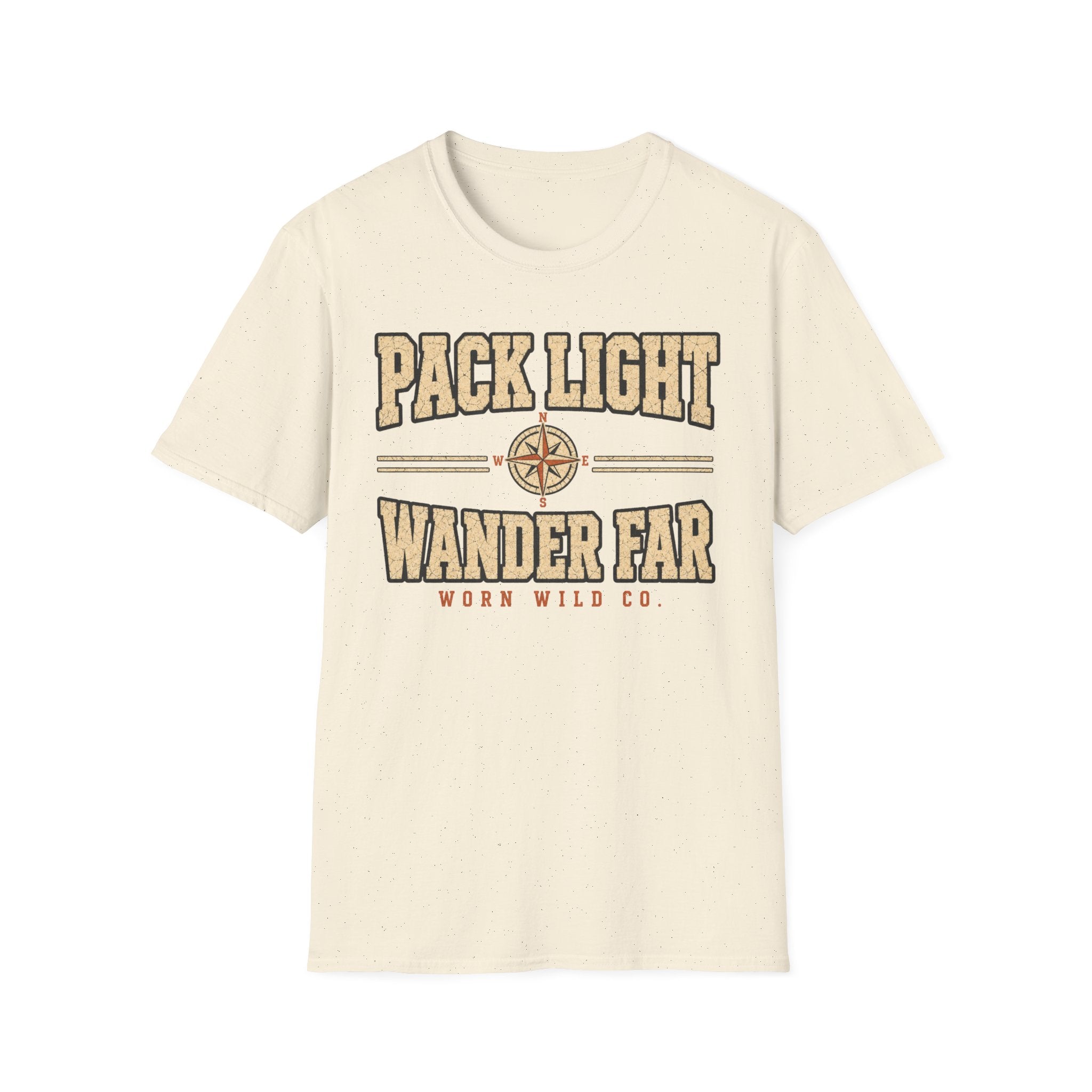 Pack Light Wander Far - Hiking Graphic T-Shirt