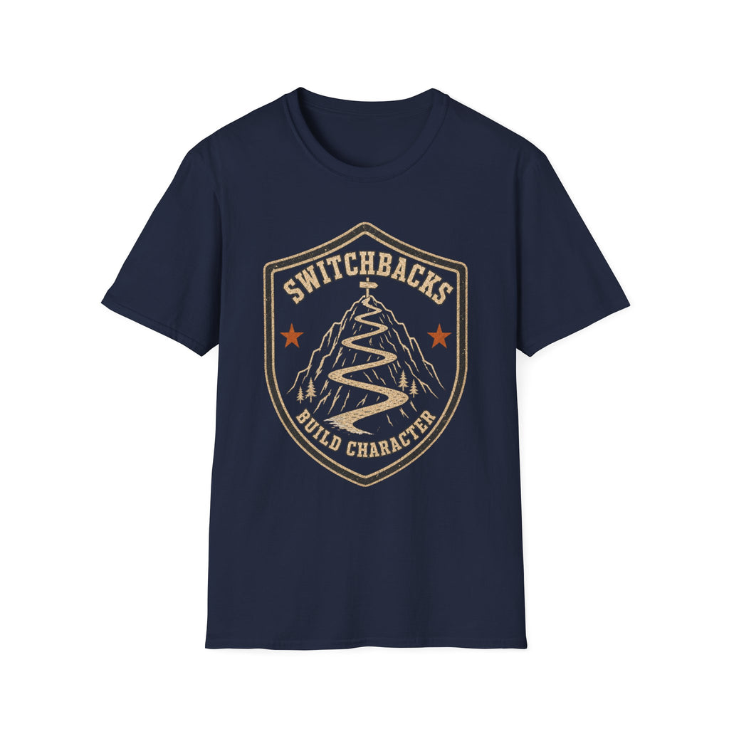 Switchbacks Build Character - Hiking Graphic T-Shirt
