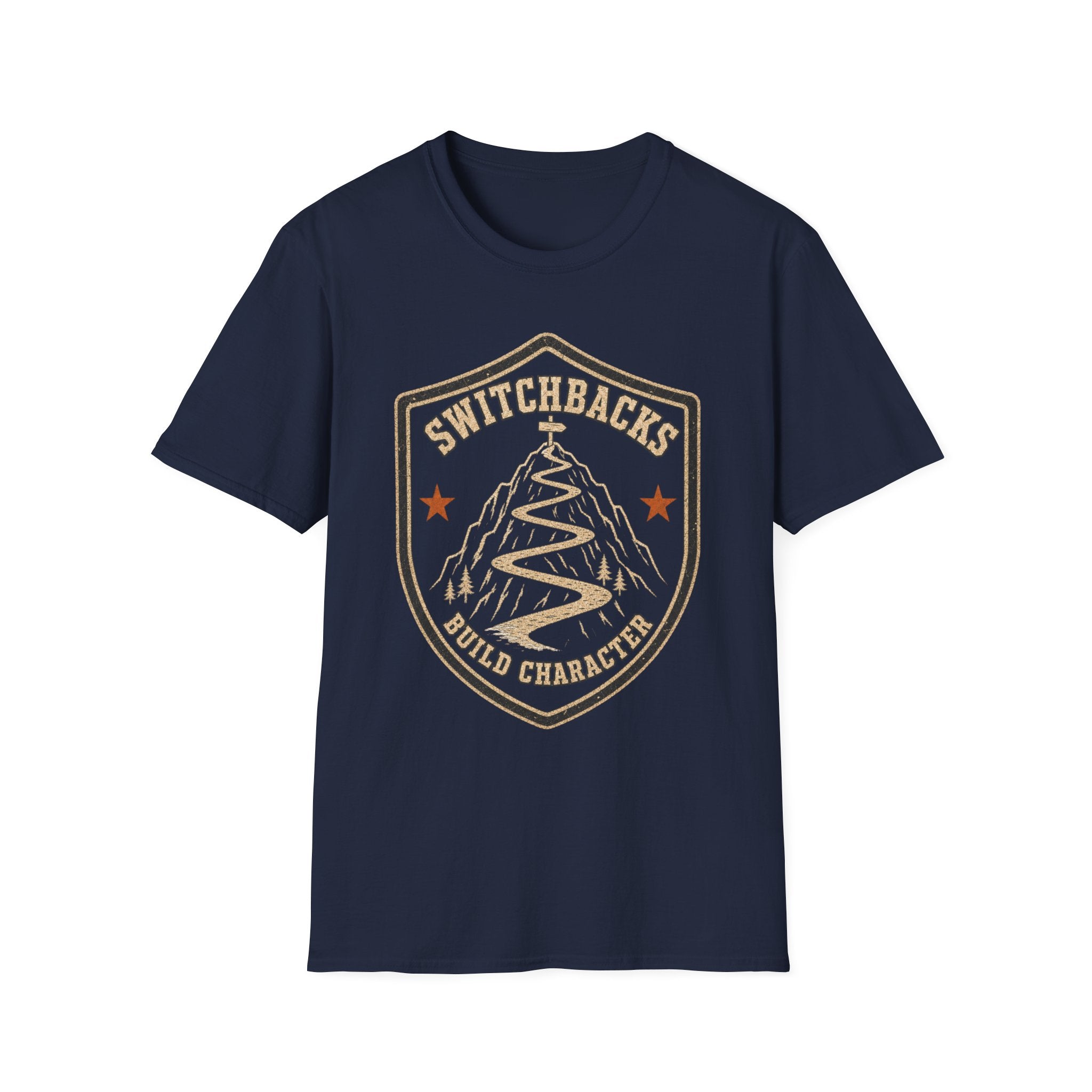 Switchbacks Build Character - Hiking Graphic T-Shirt