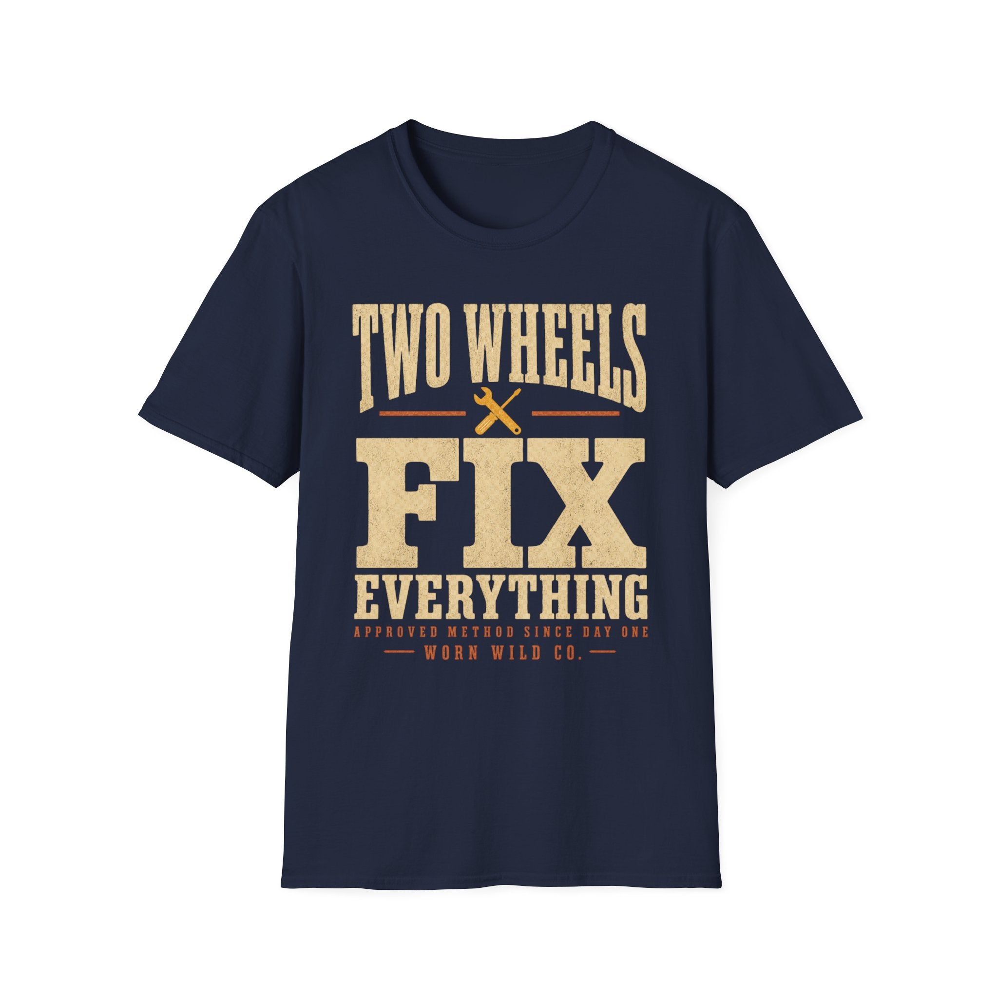 Two Wheels Fix Everything - Motorcycles Graphic T-Shirt