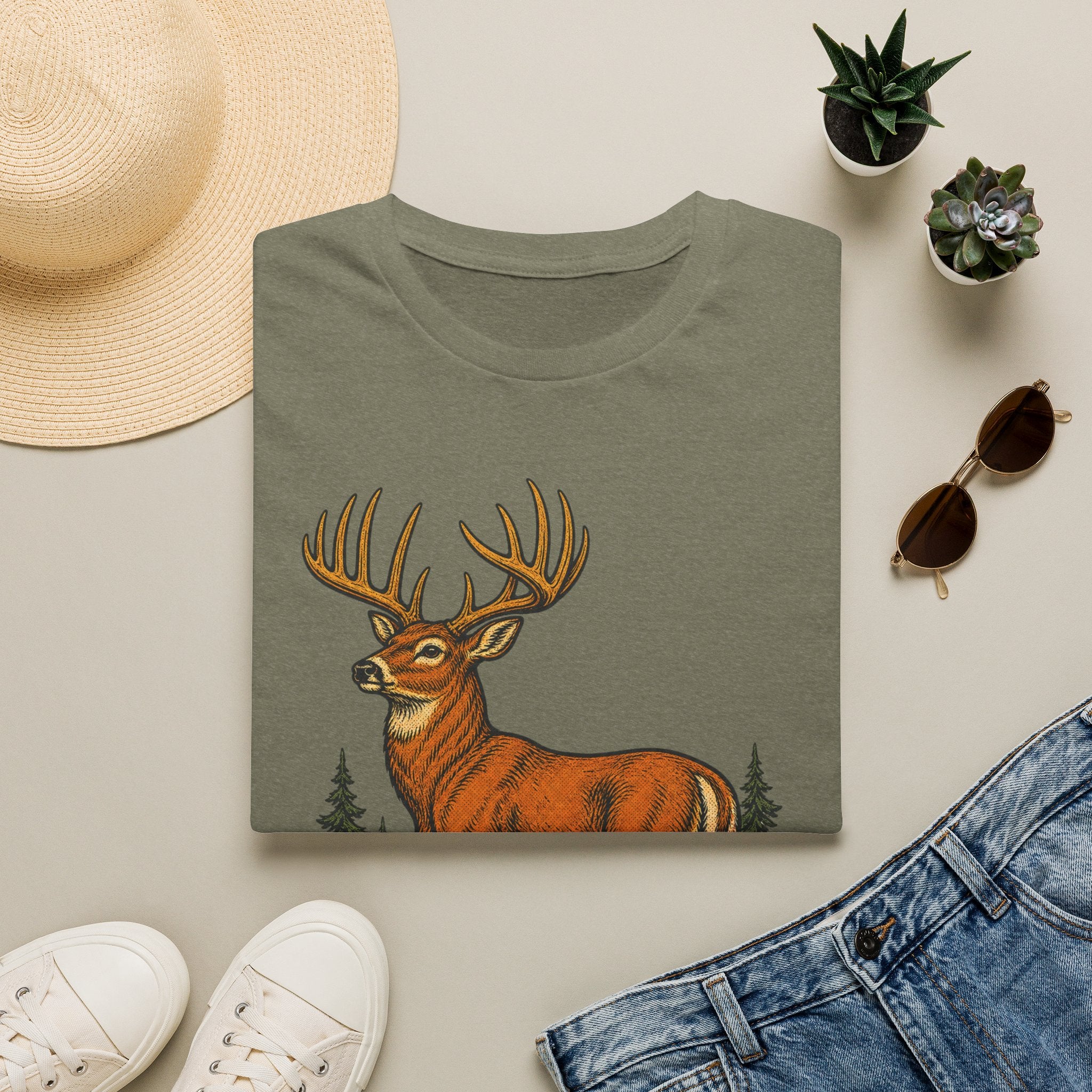 Buck Country / Dawn Patrol - Camping Graphic T-Shirt