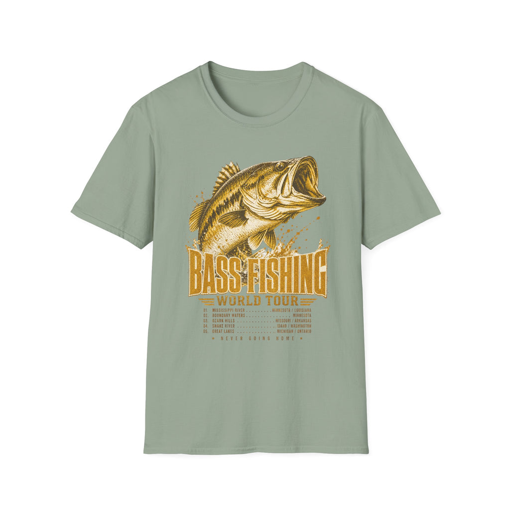 Bass Fishing World Tour - Fishing Graphic T-Shirt