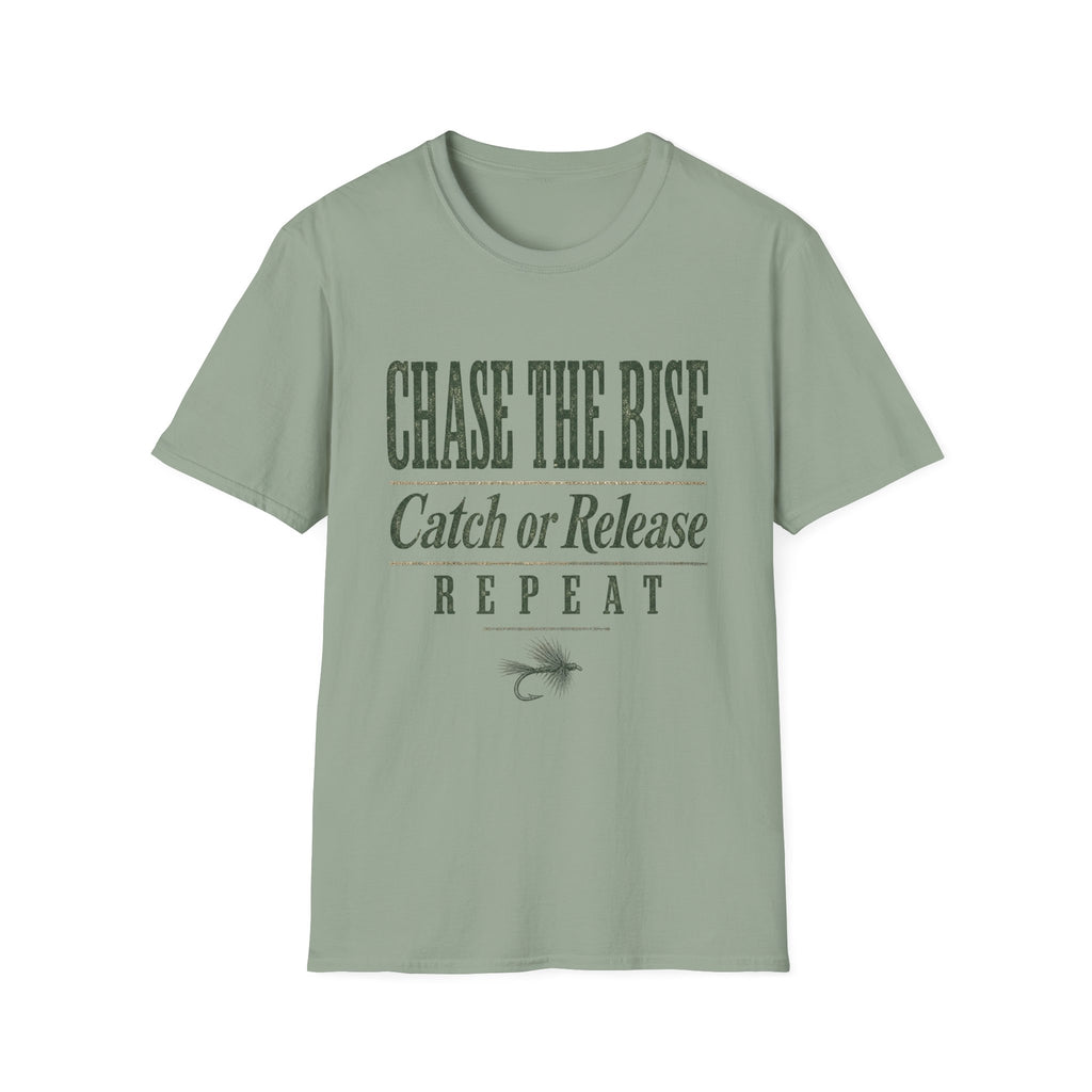 Chase the Rise - Fishing Graphic T-Shirt