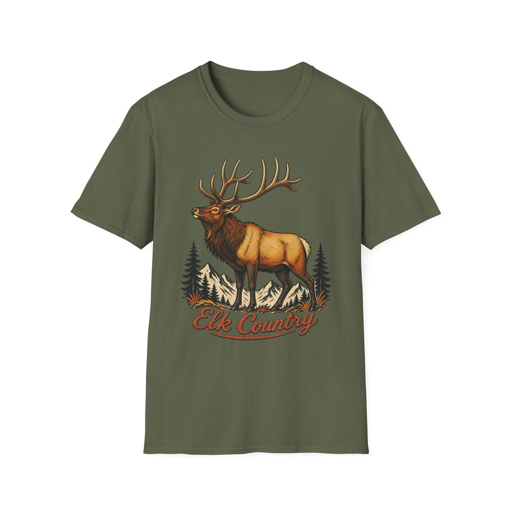 Elk Country - Camping Graphic T-Shirt