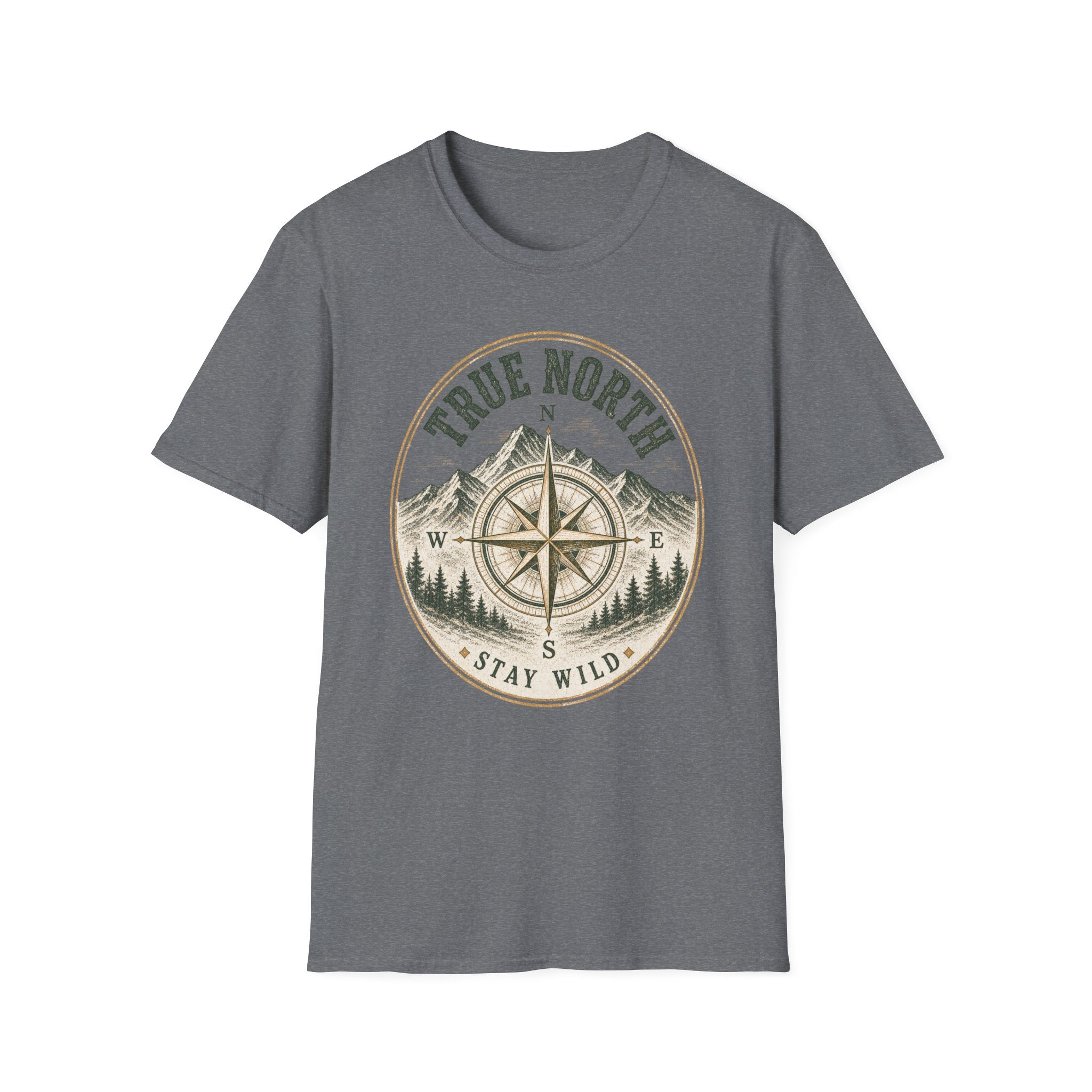 True North / Stay Wild - Camping Graphic T-Shirt