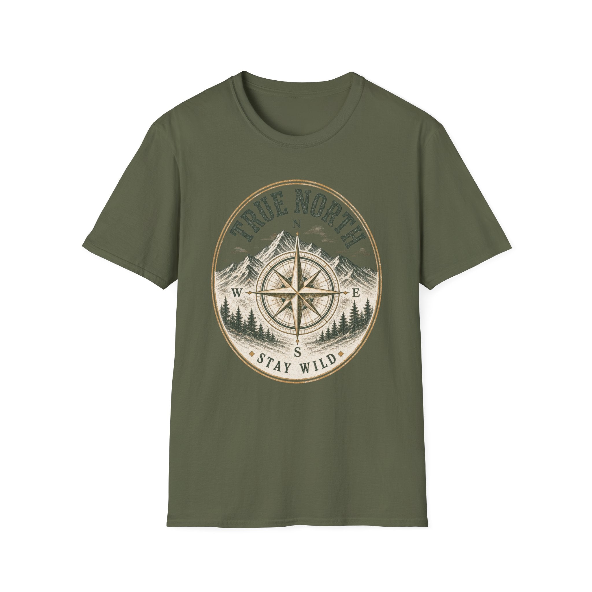 True North / Stay Wild - Camping Graphic T-Shirt