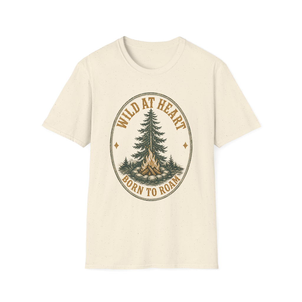 Wild at Heart Born to Roam - Camping Graphic T-Shirt