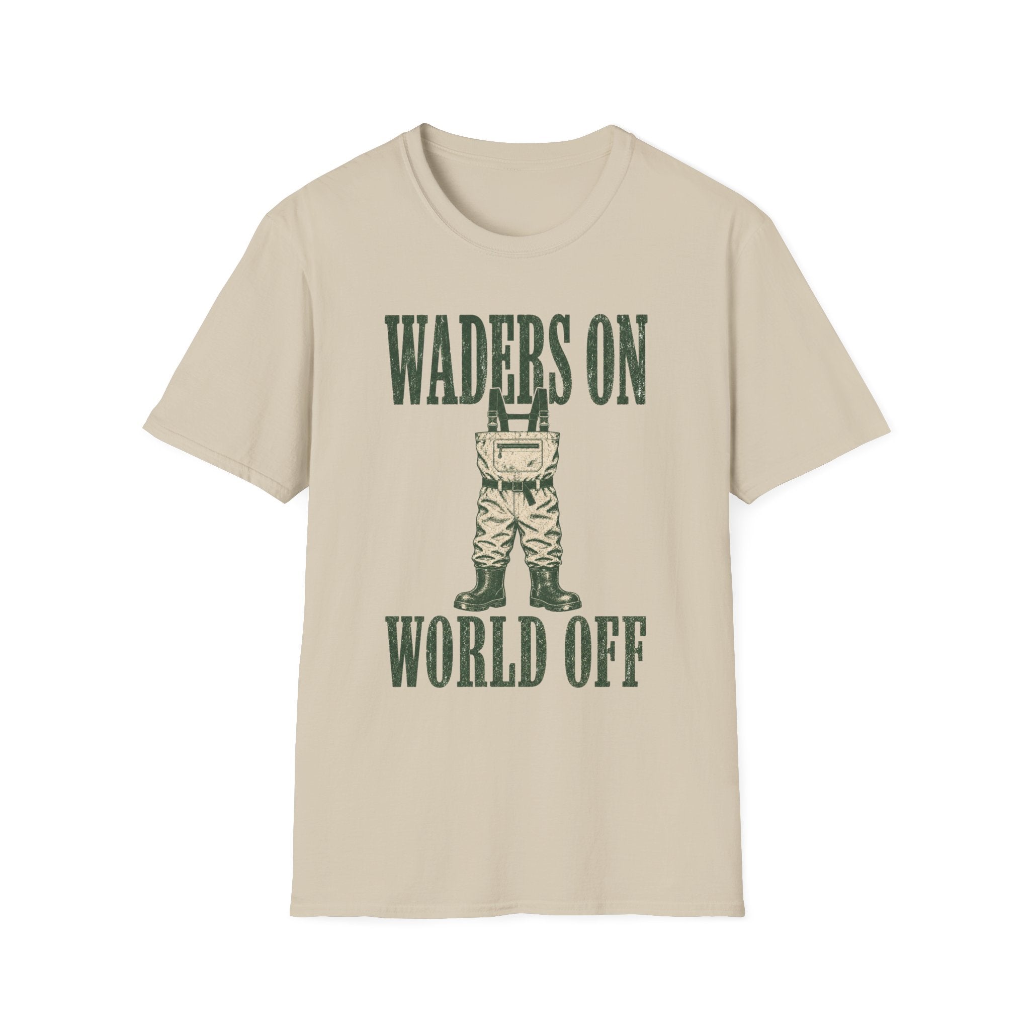 Waders On - Fishing Graphic T-Shirt