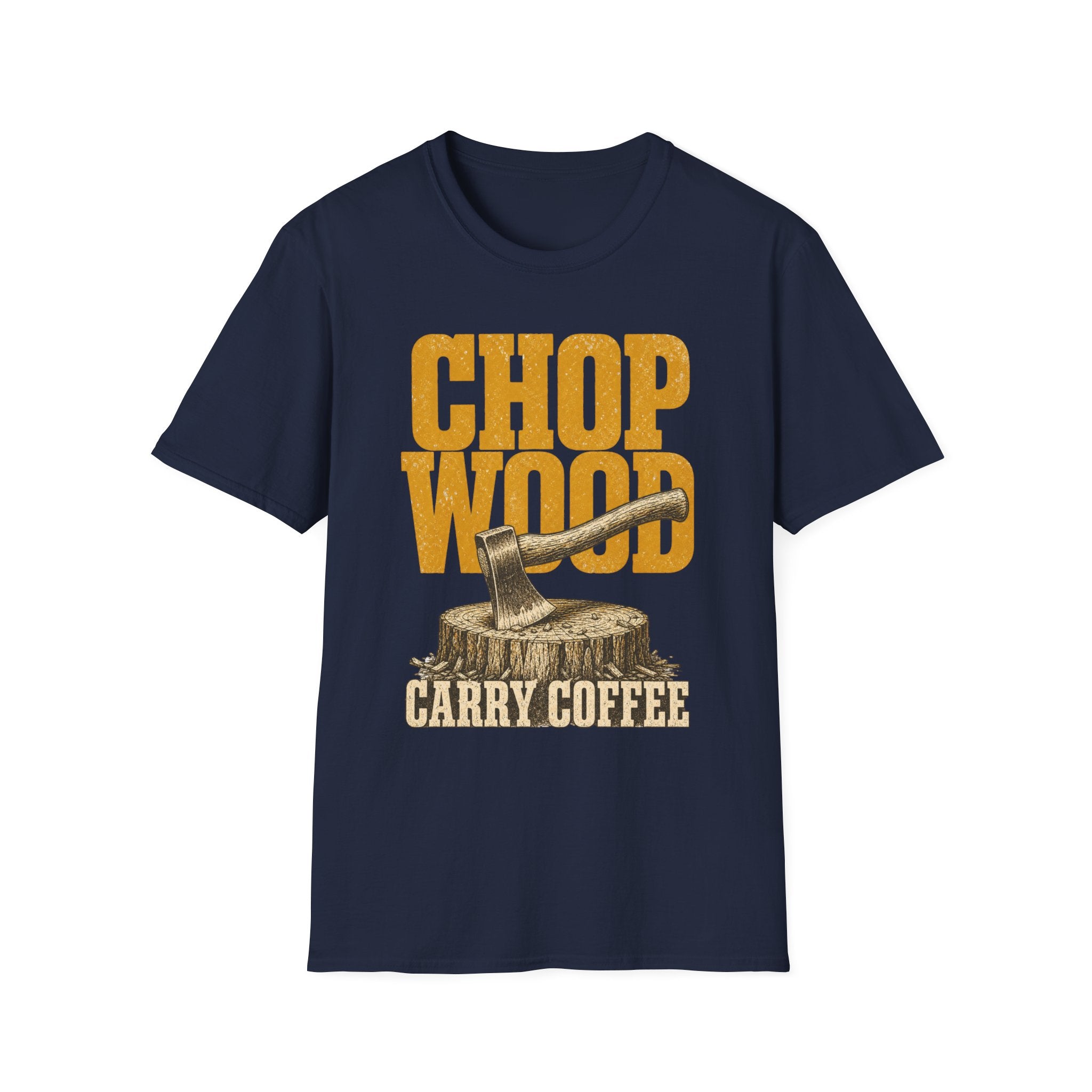 Chop Wood / Carry Coffee - Camping Graphic T-Shirt