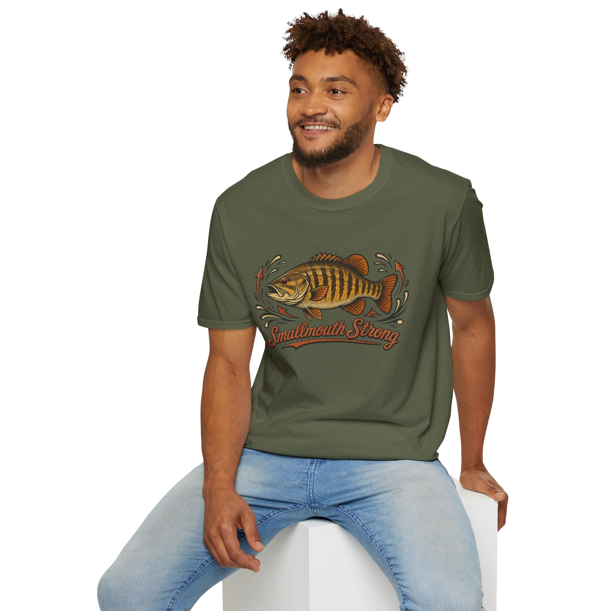 Smallmouth Strong - Fishing Graphic T-Shirt