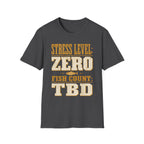 Stress Level - Fishing Graphic T-Shirt