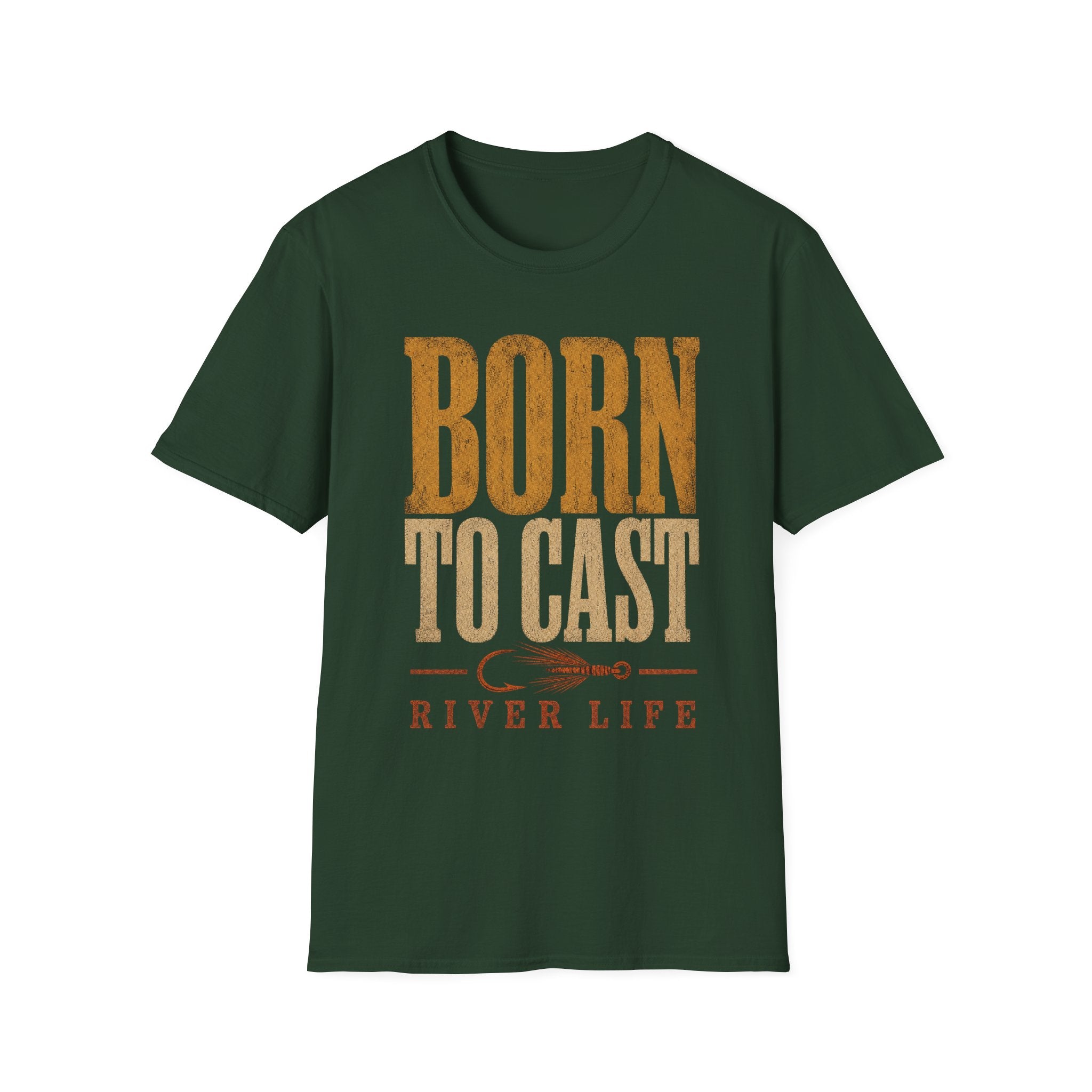 Born to Cast - Fishing Graphic T-Shirt