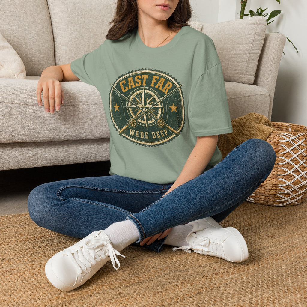 Cast Far - Fishing Graphic T-Shirt