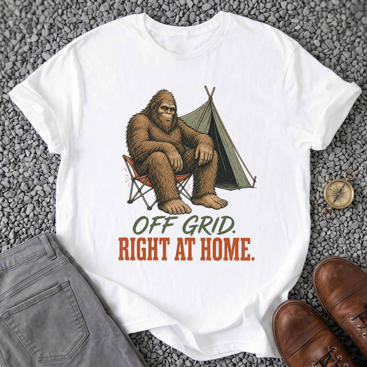 Off Grid, Right at Home T-Shirt