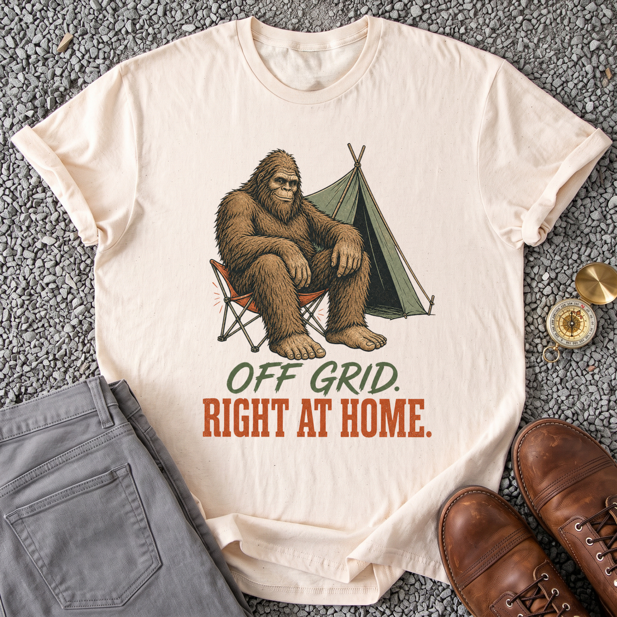 Off Grid, Right at Home T-Shirt