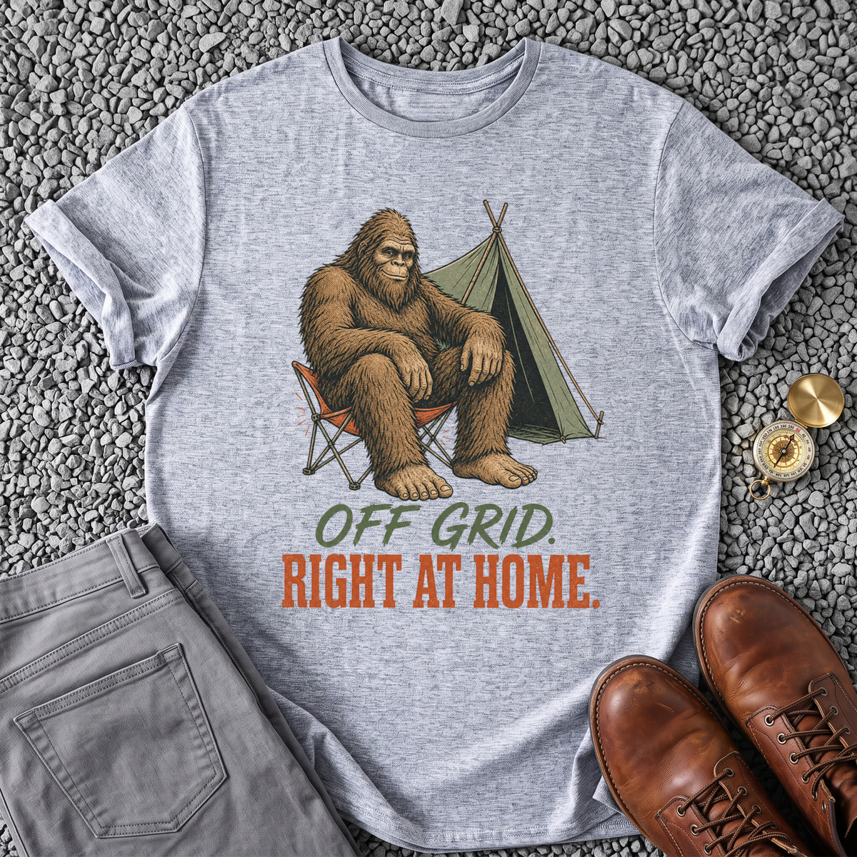 Off Grid, Right at Home T-Shirt