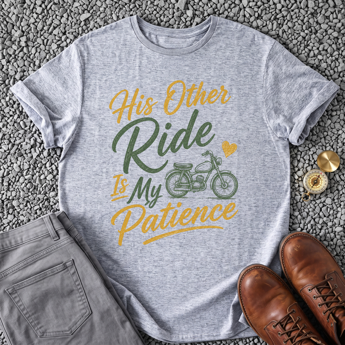 His Other Ride Is My Patience T-Shirt