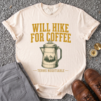 Will Hike For Coffee T-Shirt