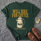 Will Hike For Coffee T-Shirt