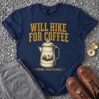 Will Hike For Coffee T-Shirt