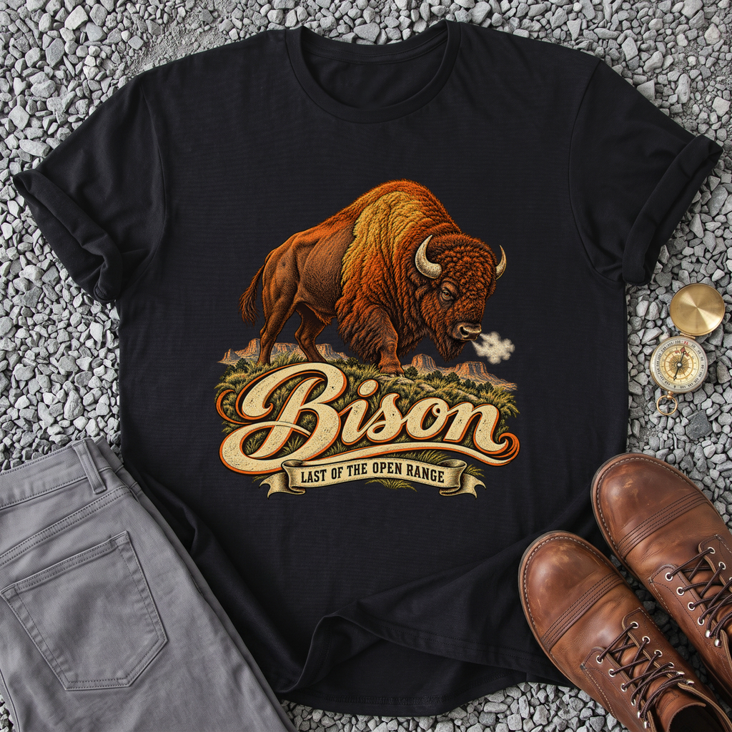 Open Range Bison T-Shirt