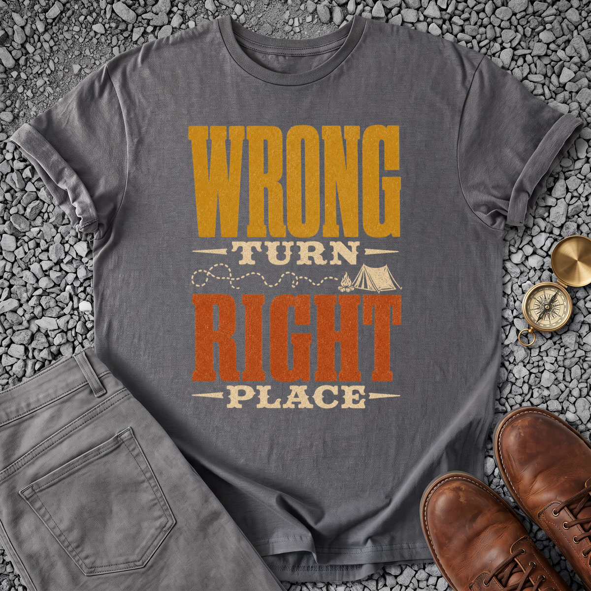 Wrong Turn Right Place T-Shirt