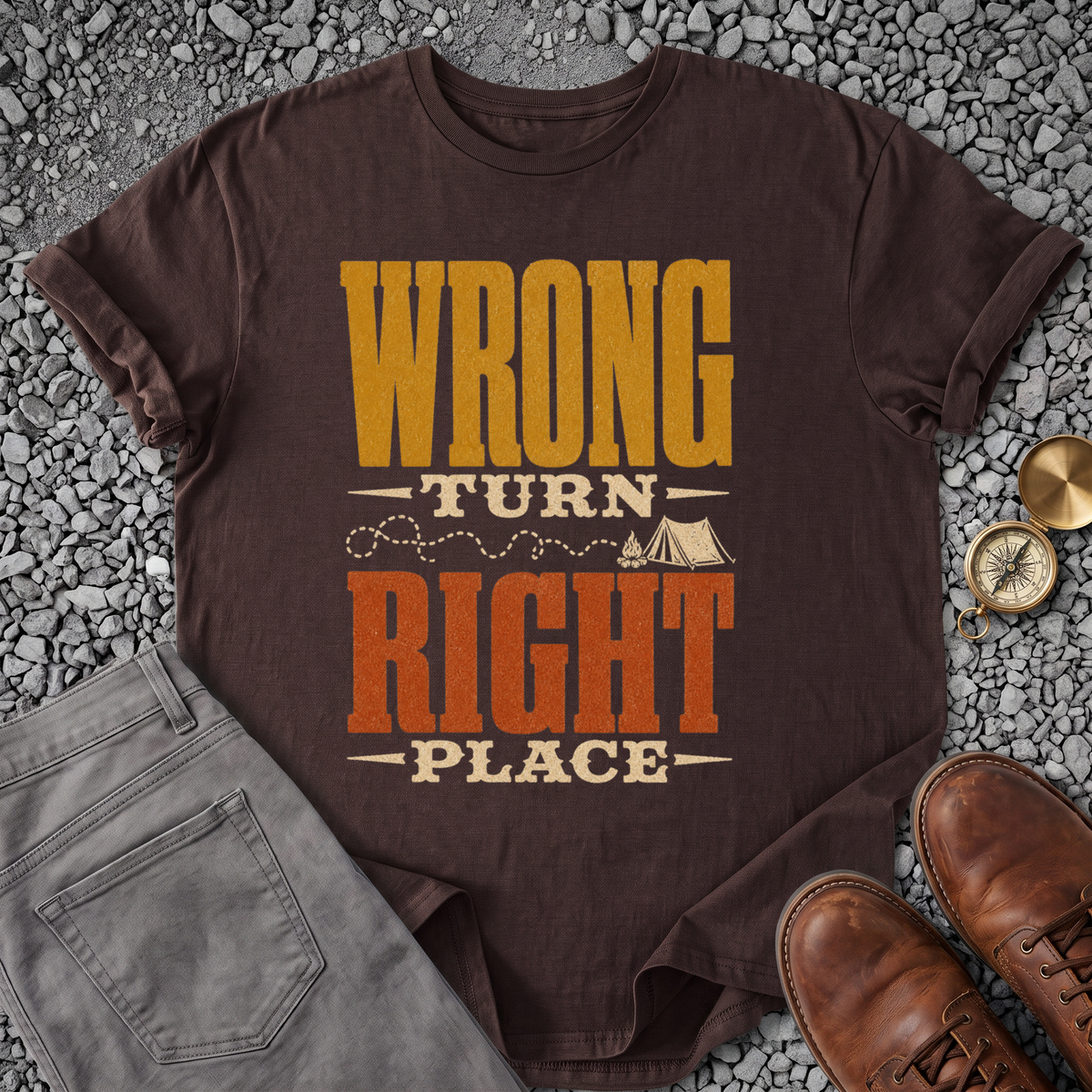 Wrong Turn Right Place T-Shirt