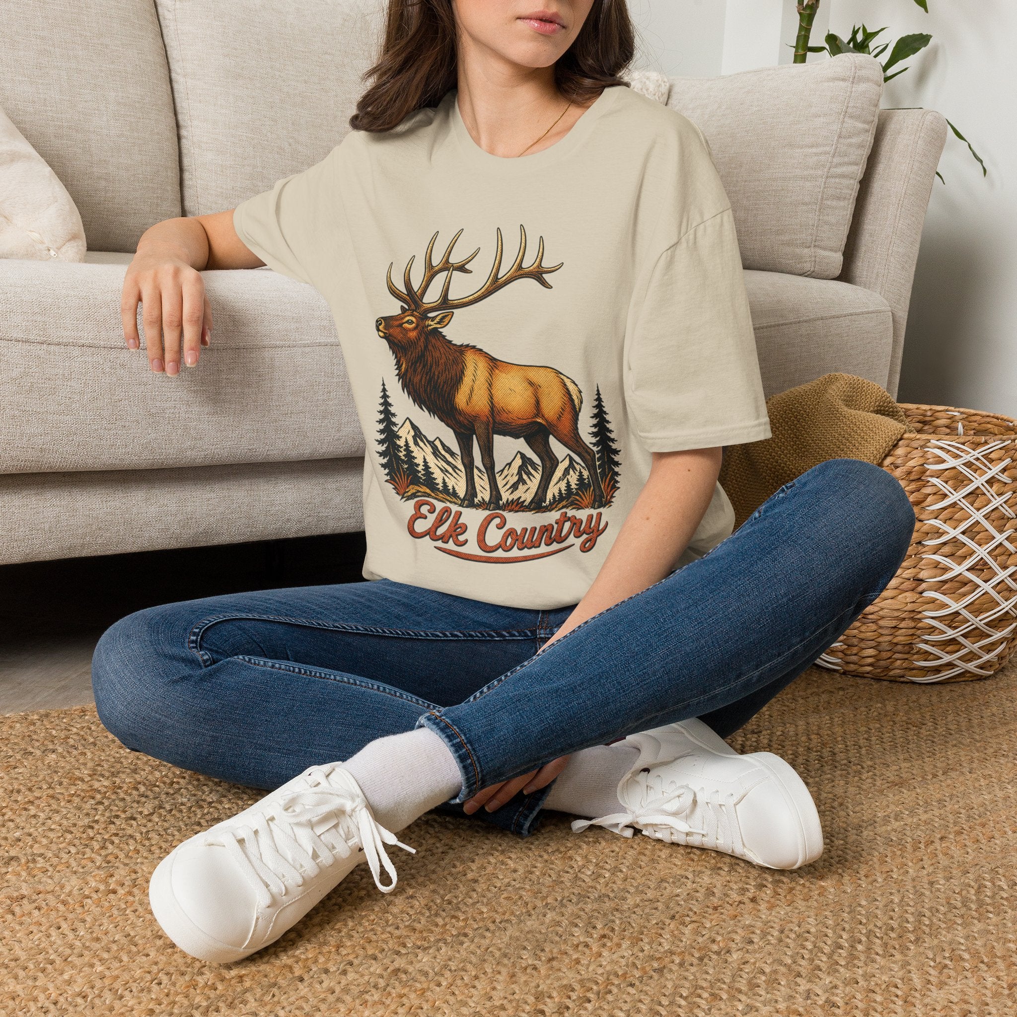 Elk Country - Camping Graphic T-Shirt
