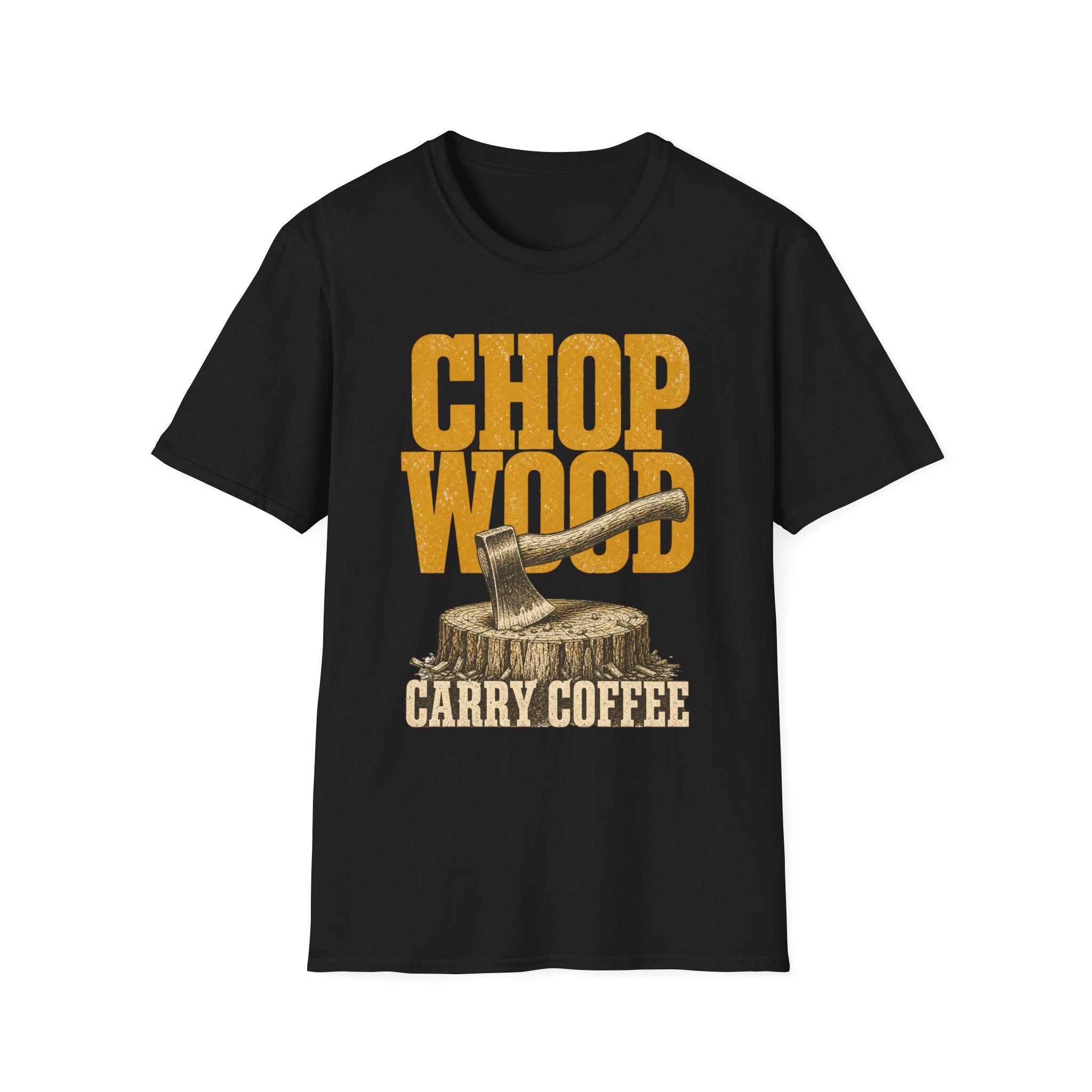 Chop Wood / Carry Coffee - Camping Graphic T-Shirt