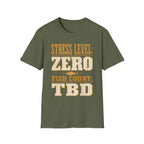 Stress Level - Fishing Graphic T-Shirt