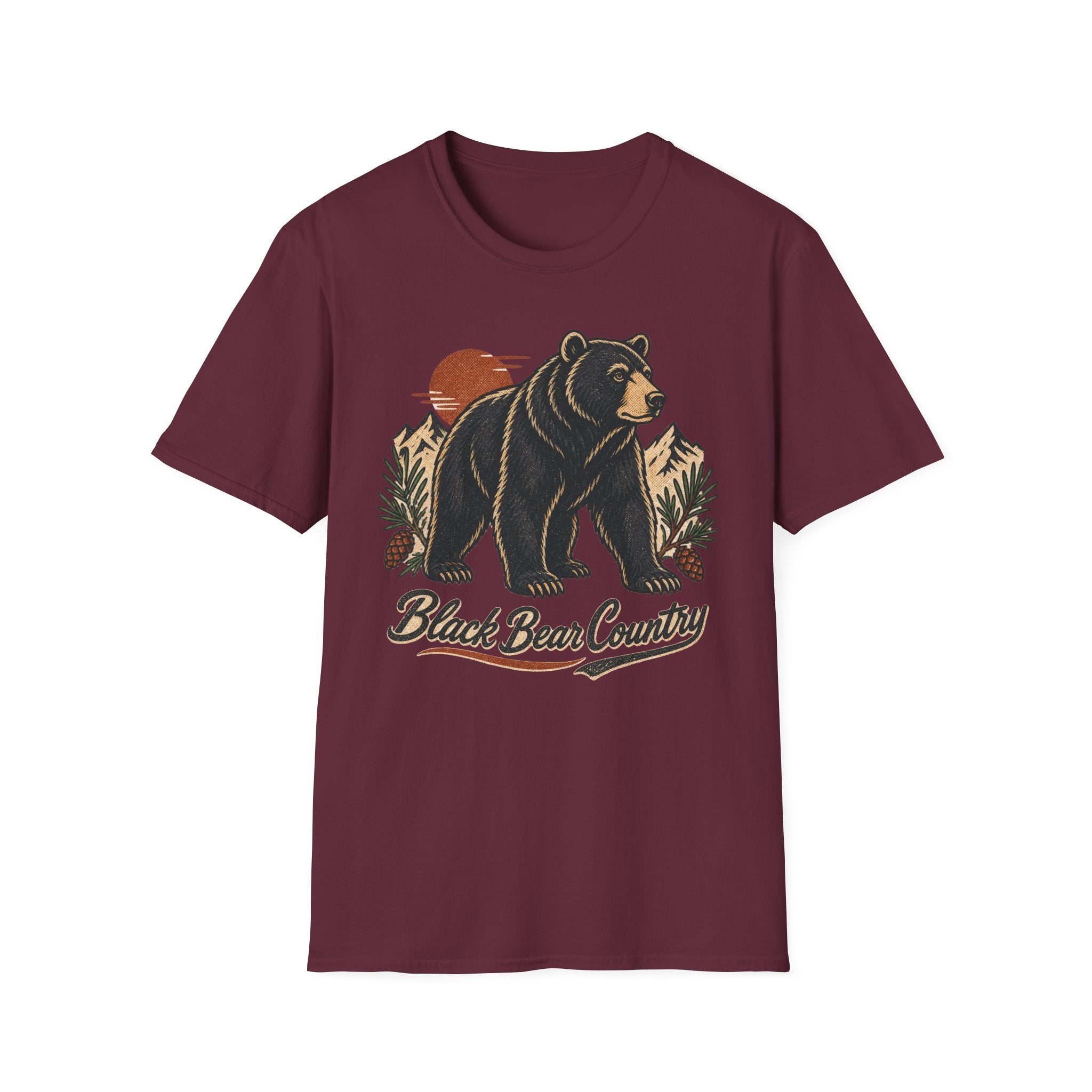 Black Bear Country - Camping Graphic T-Shirt