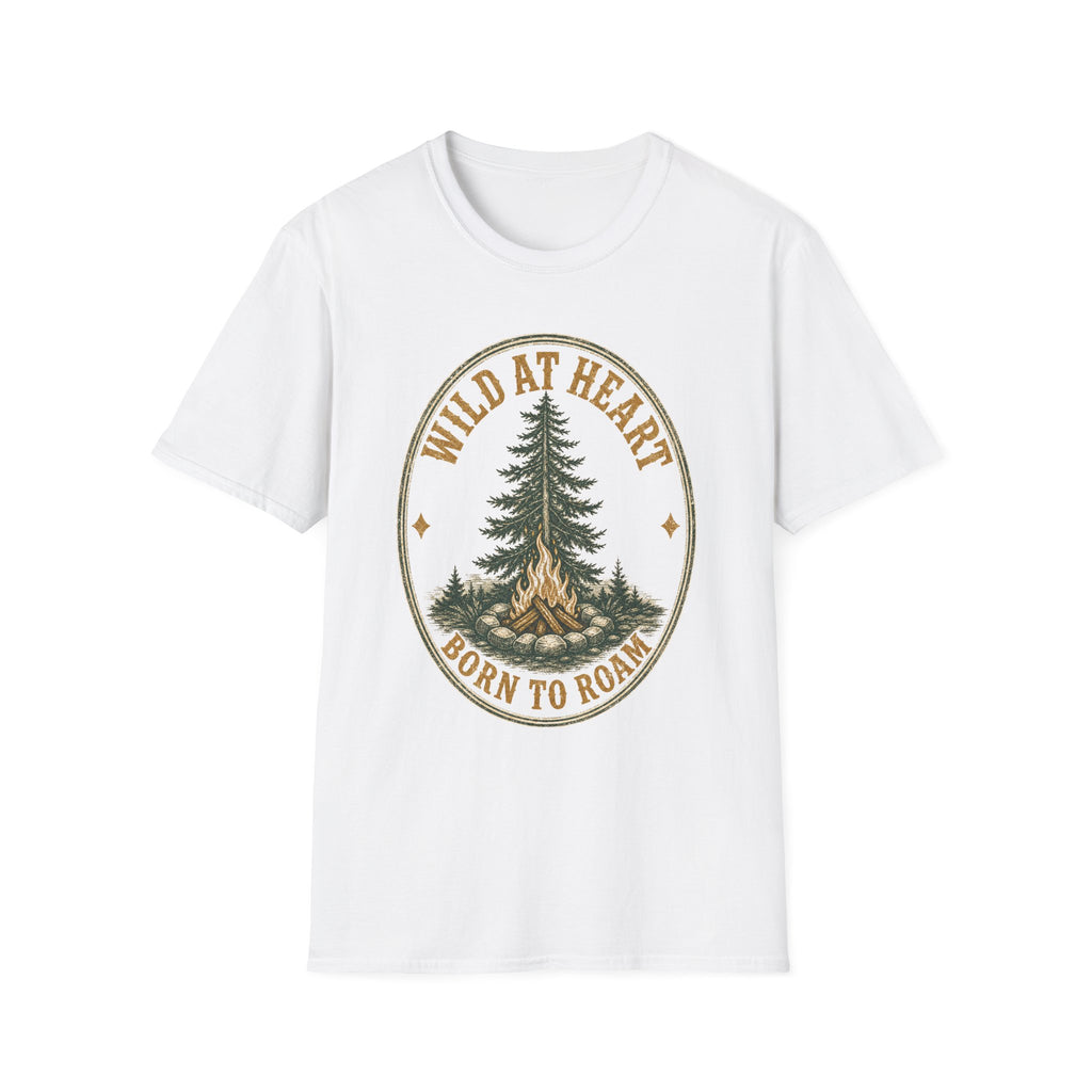 Wild at Heart Born to Roam - Camping Graphic T-Shirt