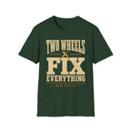 Two Wheels Fix Everything - Motorcycles Graphic T-Shirt