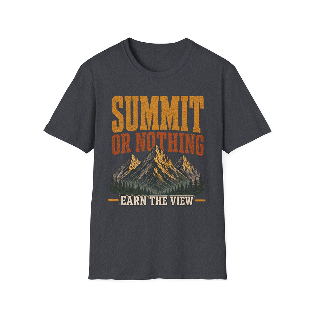 Summit or Nothing / Earn the View - Camping Graphic T-Shirt