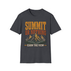 Summit or Nothing / Earn the View - Camping Graphic T-Shirt