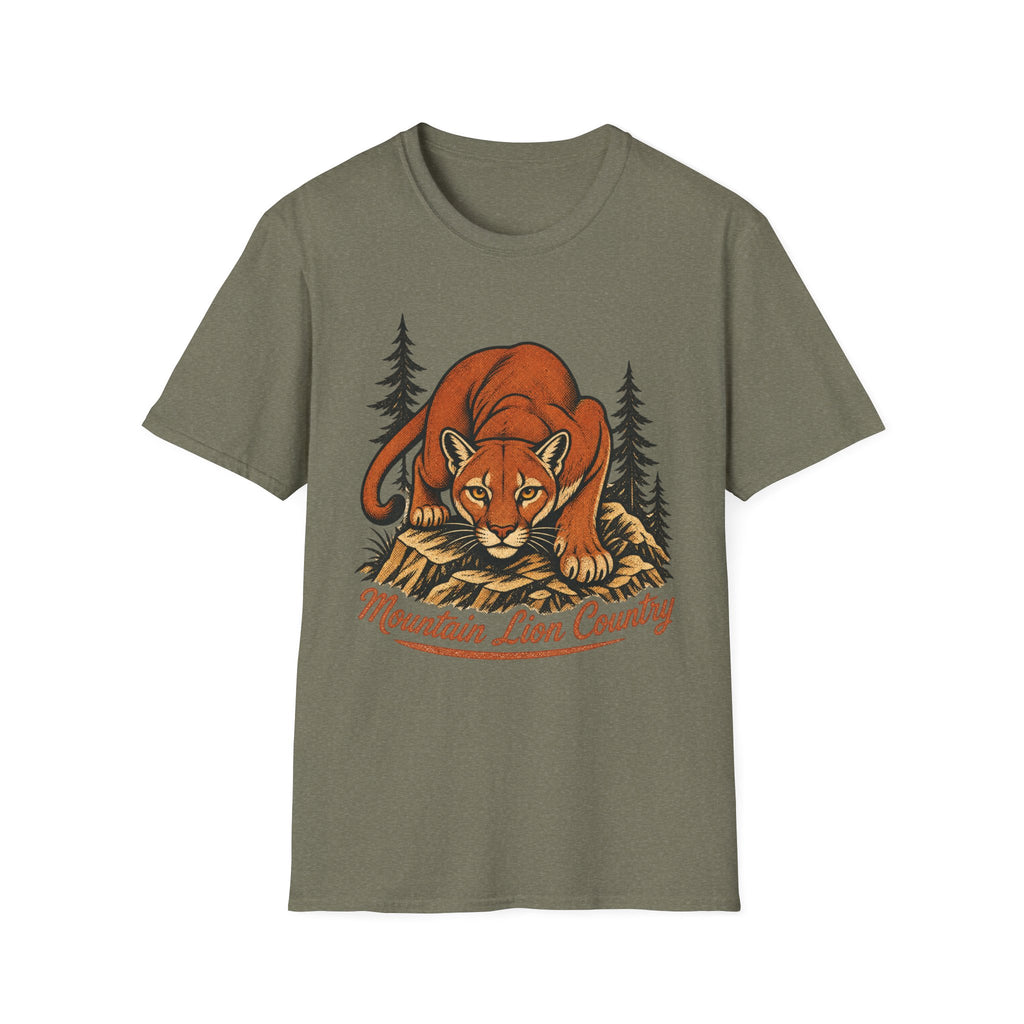 Mountain Lion Country - Camping Graphic T-Shirt