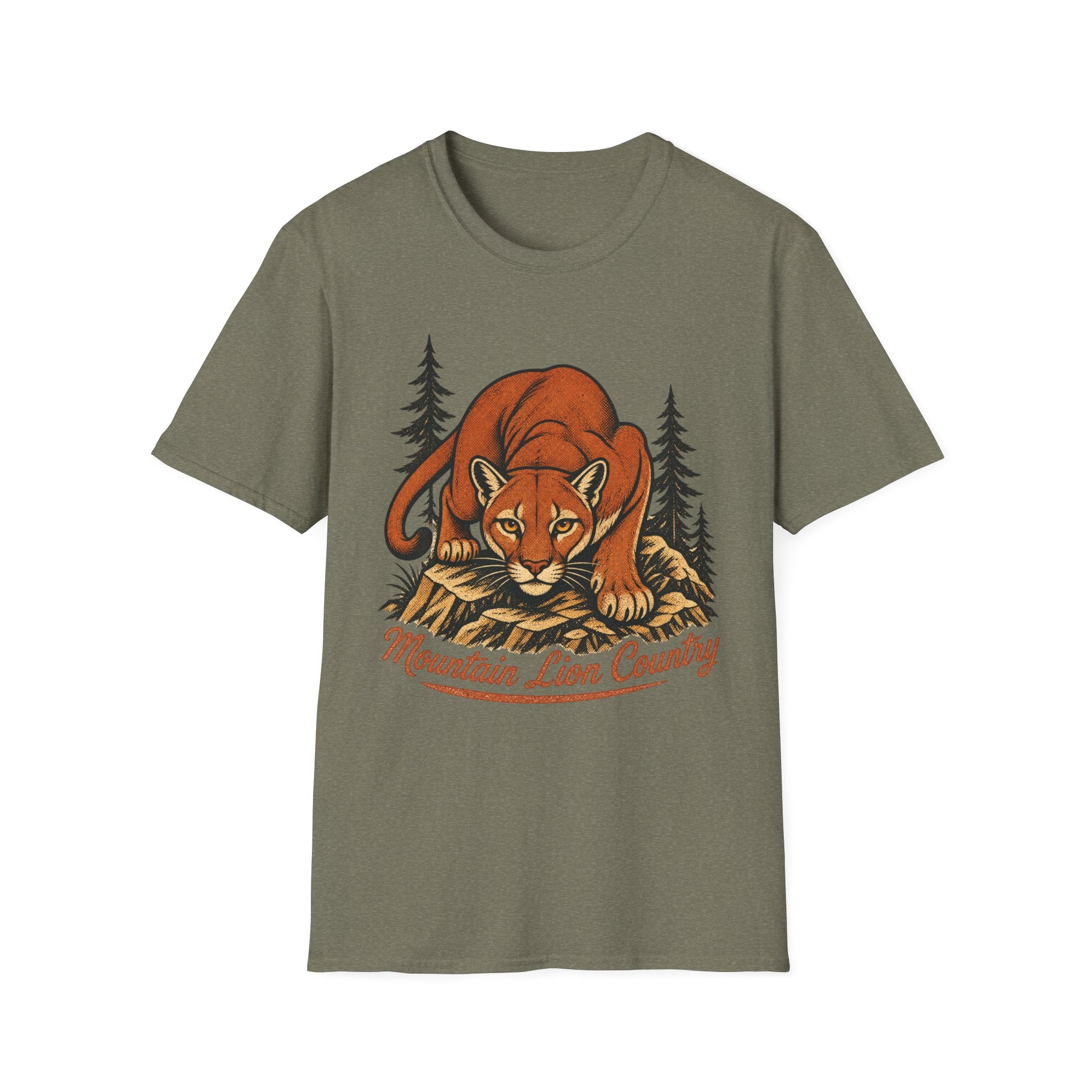 Mountain Lion Country - Camping Graphic T-Shirt