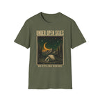 Under Open Skies / No Ceiling Needed - Camping Graphic T-Shirt