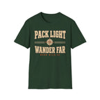 Pack Light Wander Far - Hiking Graphic T-Shirt