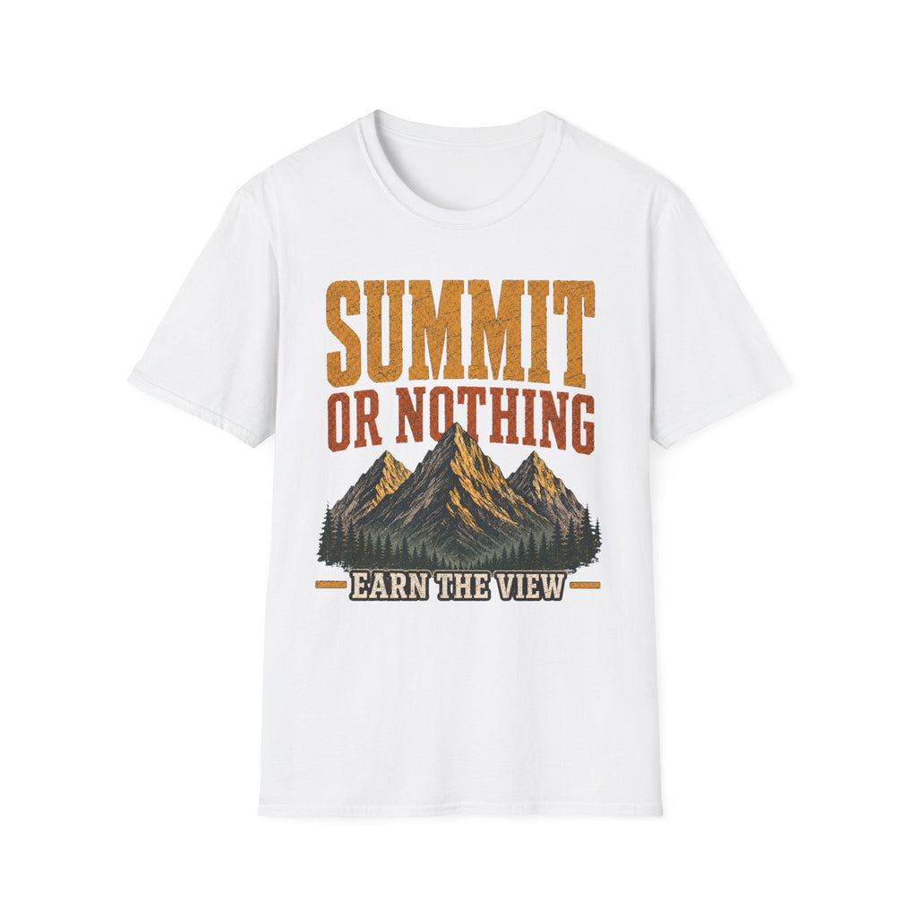 Summit or Nothing / Earn the View - Camping Graphic T-Shirt