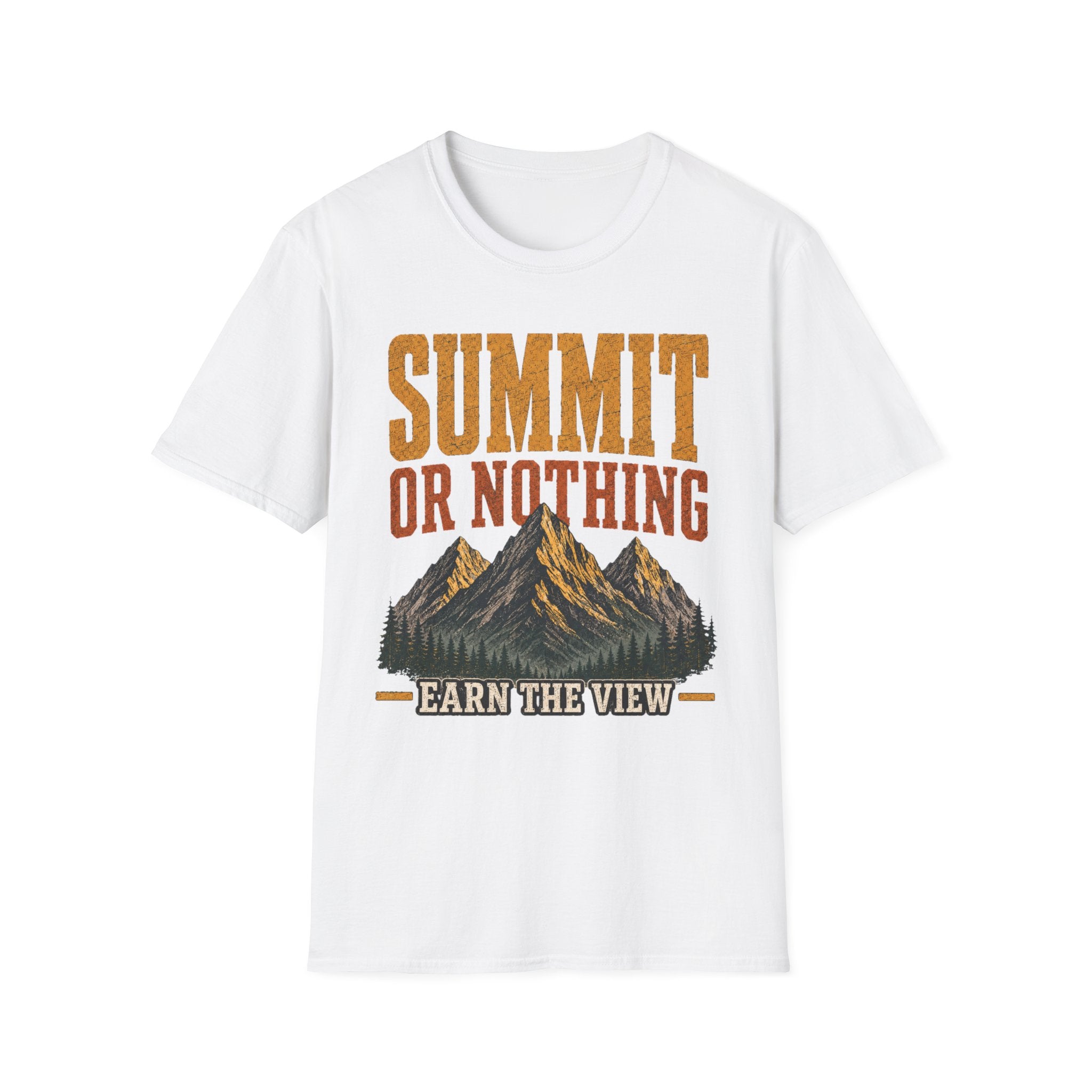 Summit or Nothing / Earn the View - Camping Graphic T-Shirt