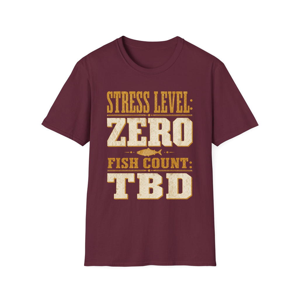 Stress Level - Fishing Graphic T-Shirt