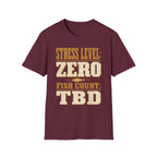 Stress Level - Fishing Graphic T-Shirt