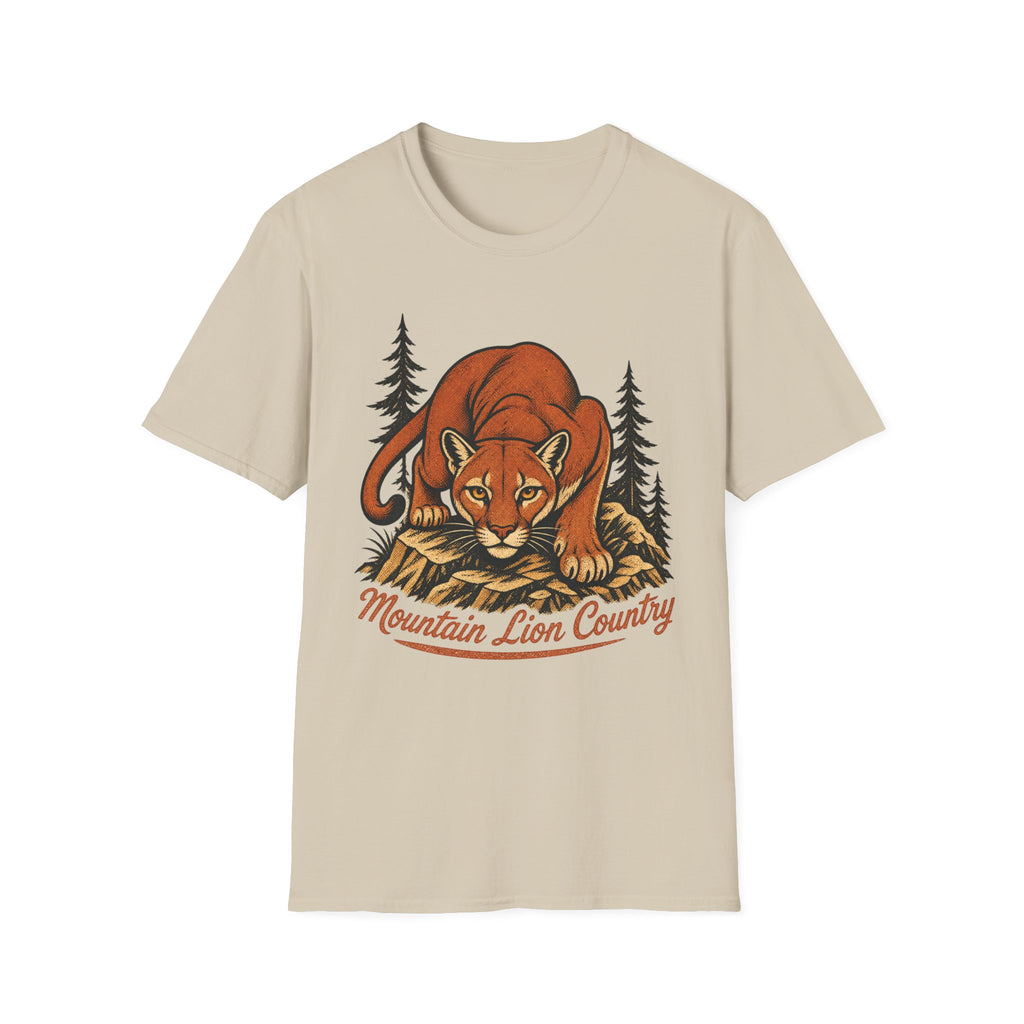 Mountain Lion Country - Camping Graphic T-Shirt