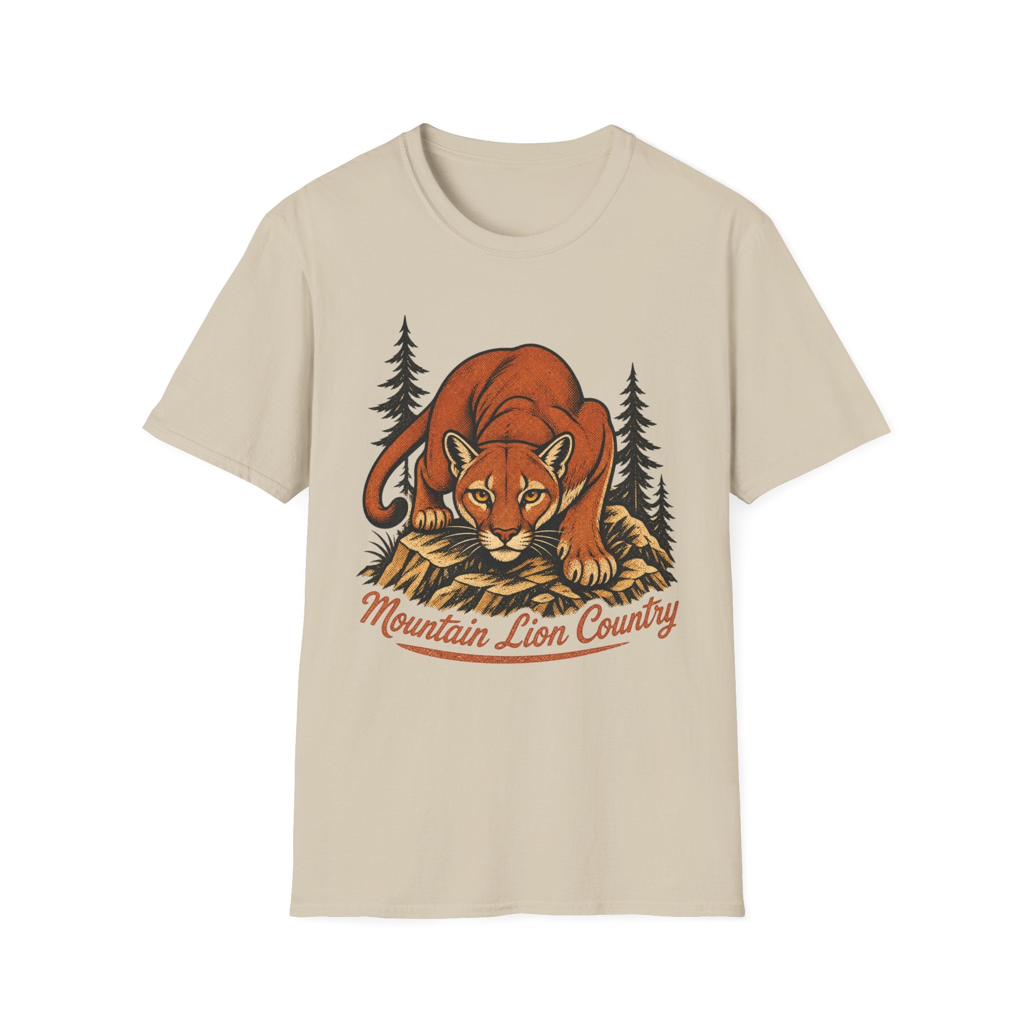 Mountain Lion Country - Camping Graphic T-Shirt