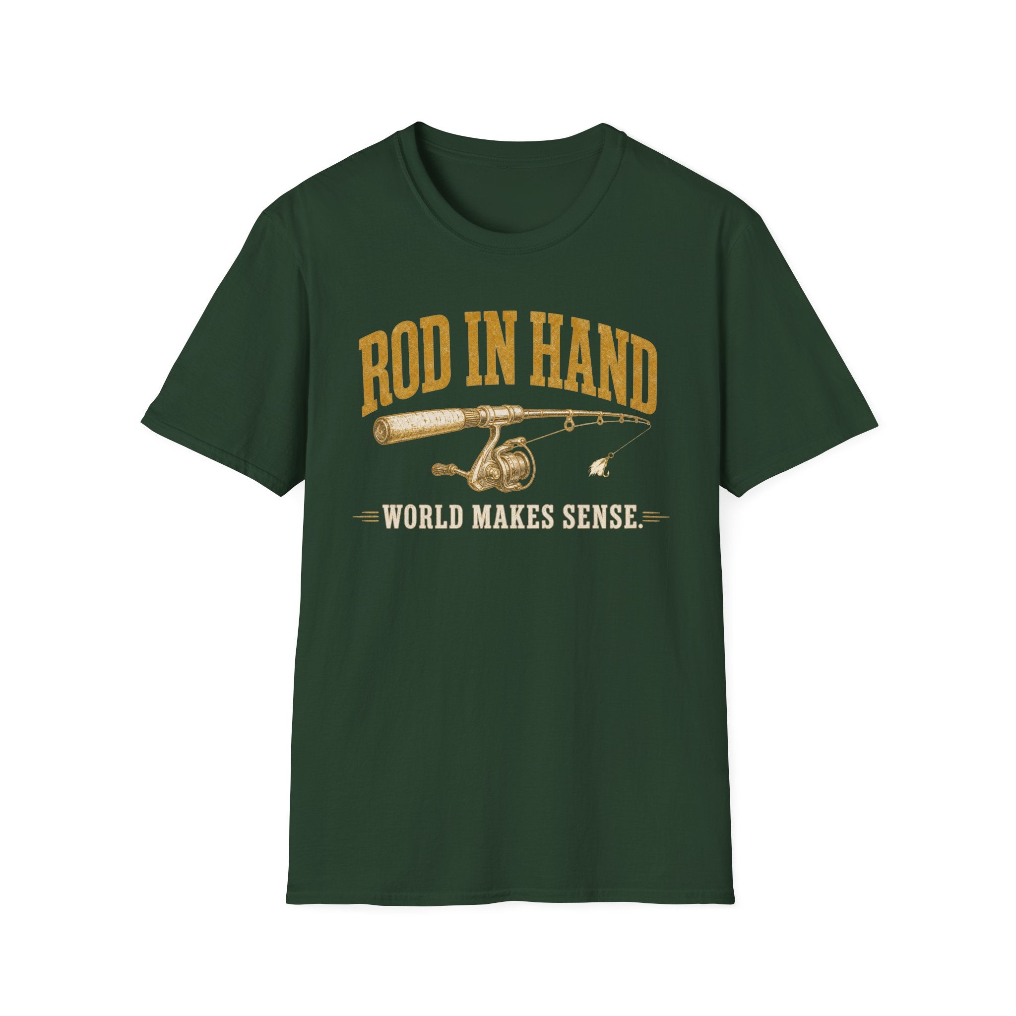 Rod in Hand - Fishing Graphic T-Shirt