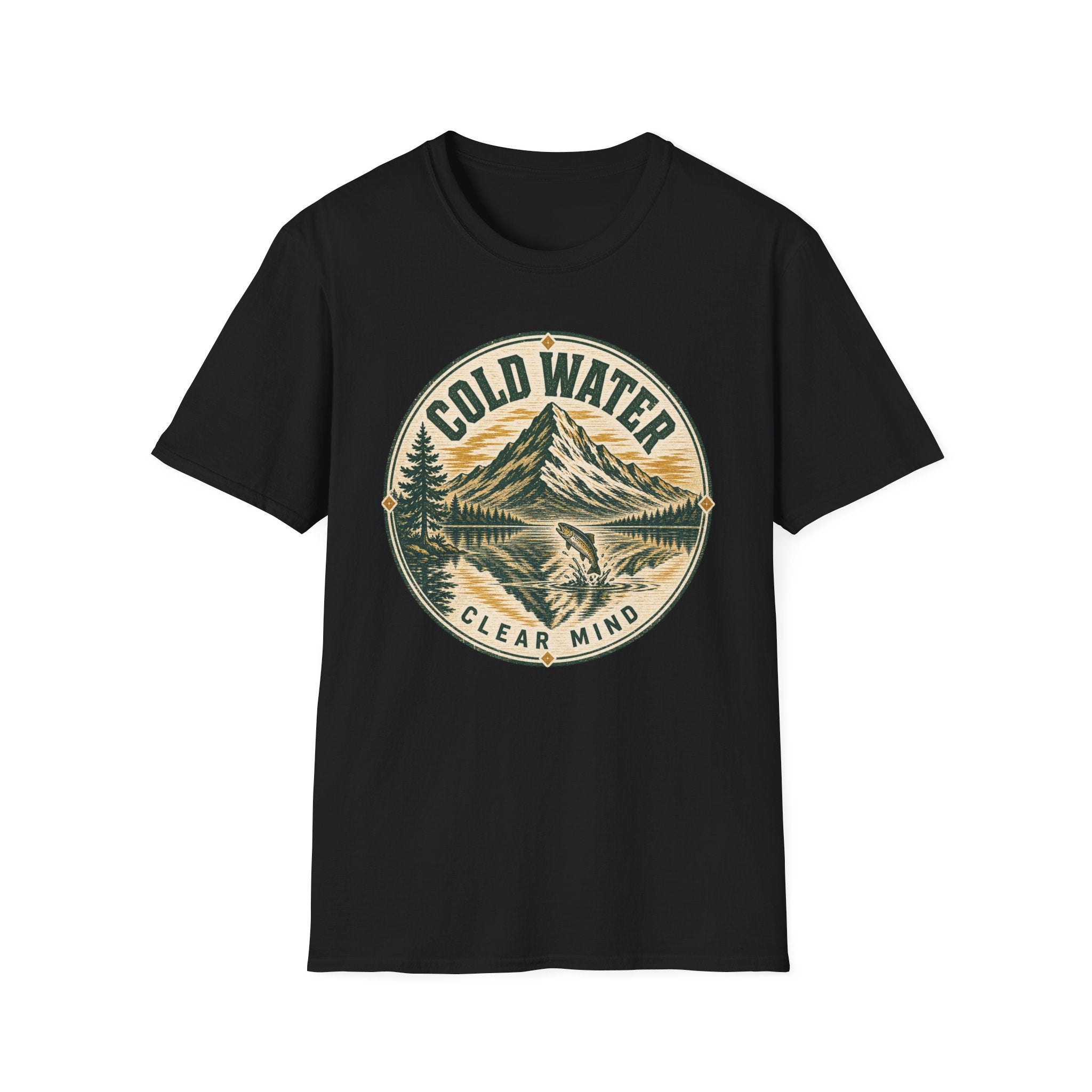 Cold Water - Fishing Graphic T-Shirt