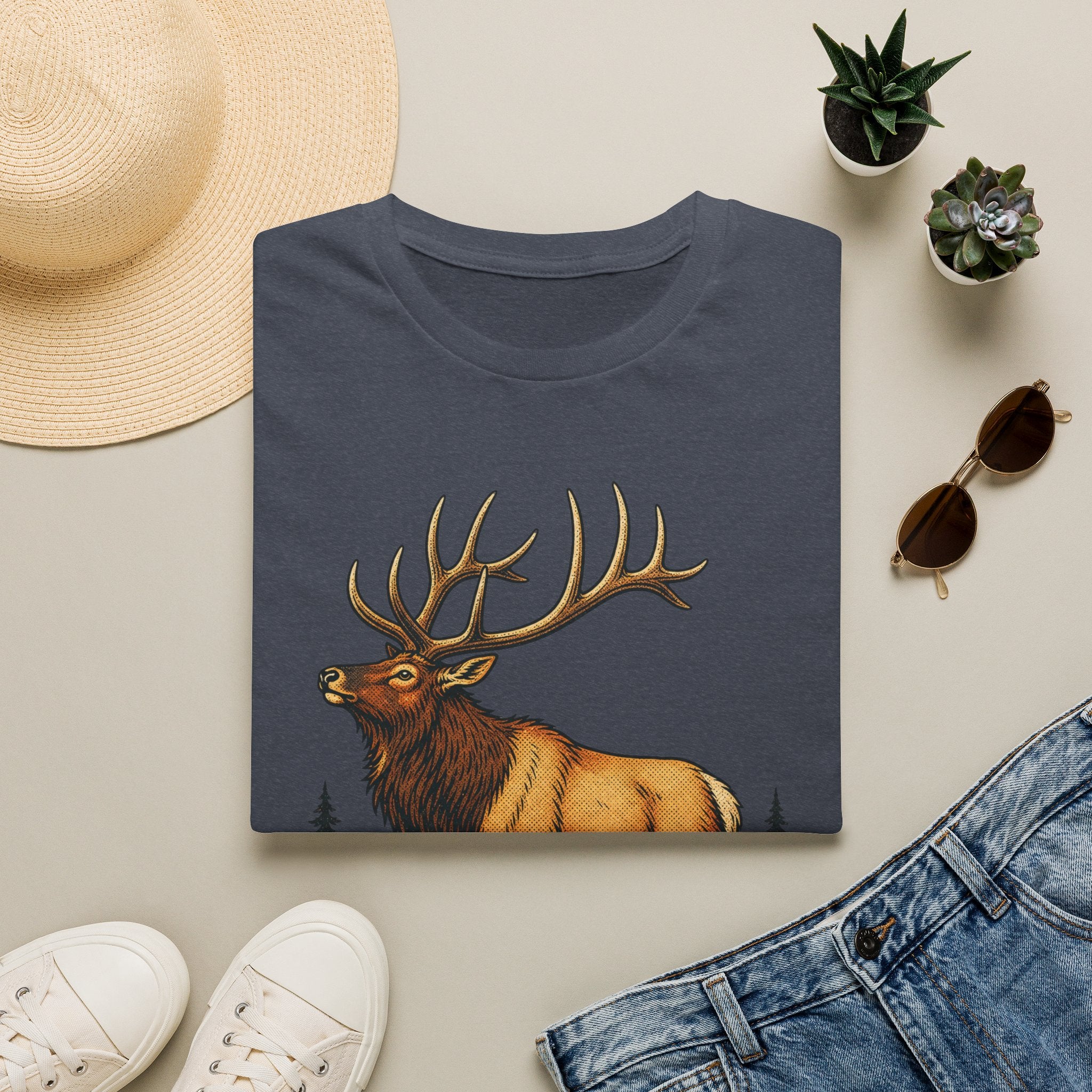 Elk Country - Camping Graphic T-Shirt