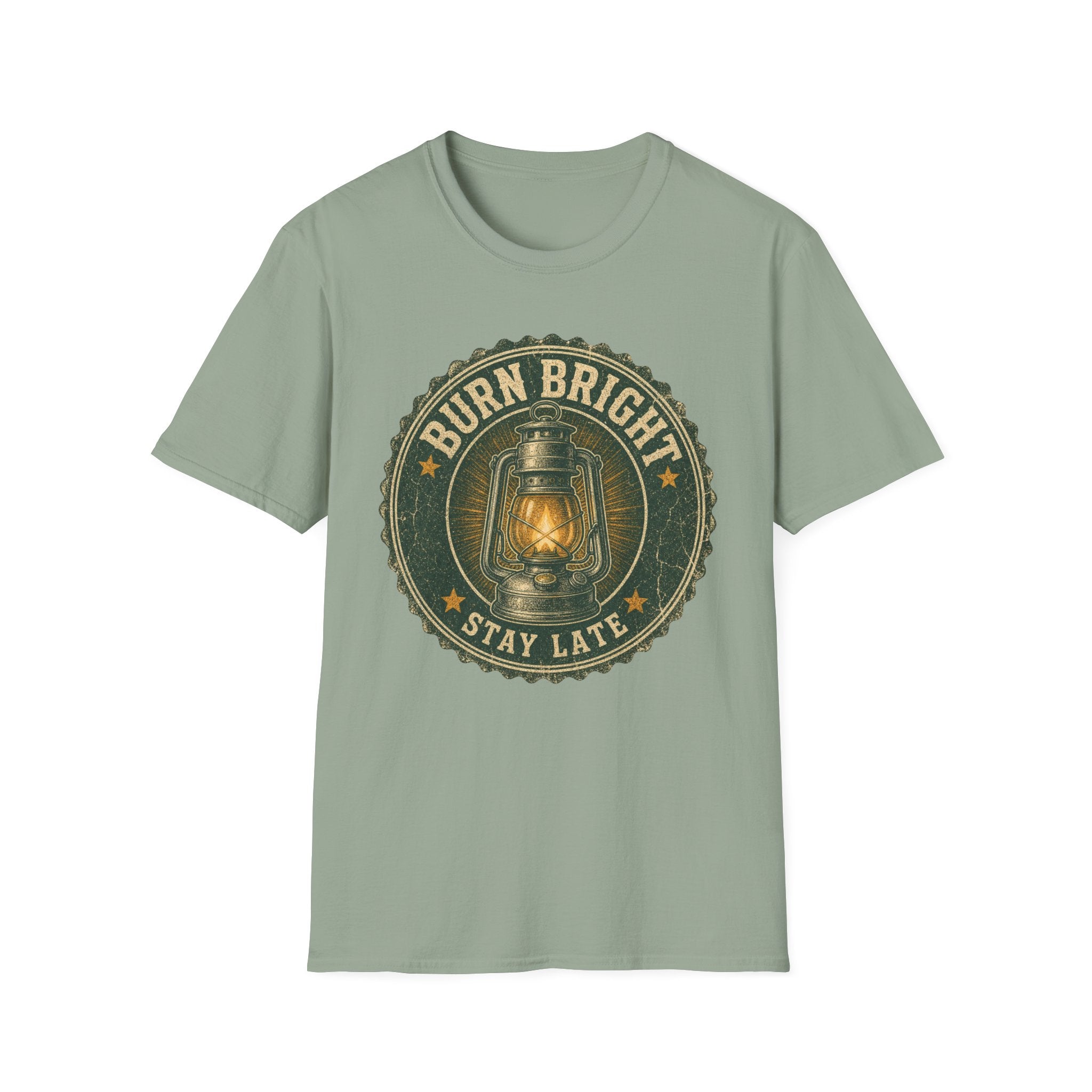 Burn Bright / Stay Late - Camping Graphic T-Shirt