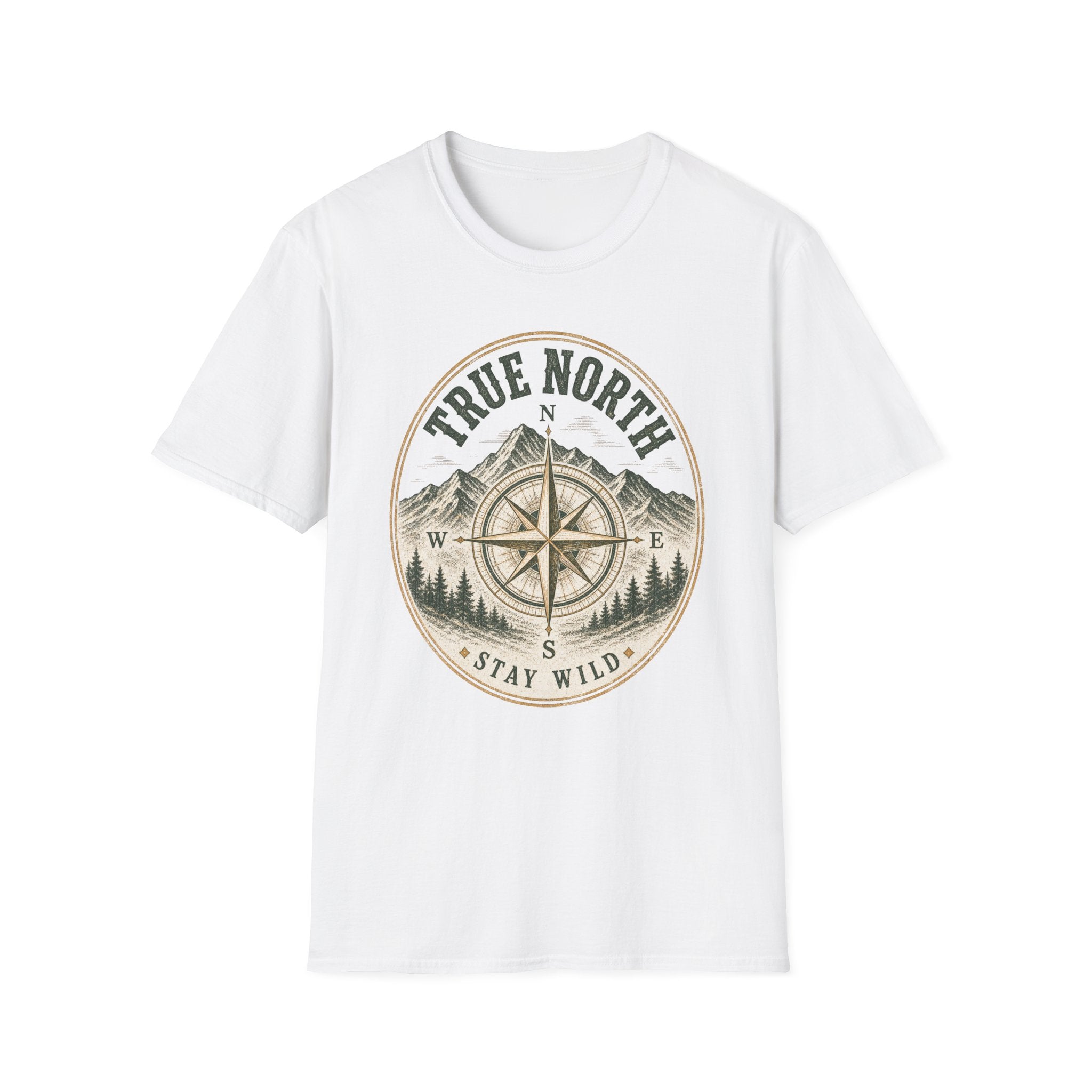 True North / Stay Wild - Camping Graphic T-Shirt